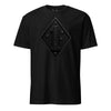 1st Marine Division Diamond Plate Blackout T-Shirt - BLACK