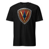 5th Marine Division Diamond Plate T-Shirt - BLACK