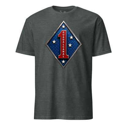 1st Marine Division Diamond Plate T-Shirt