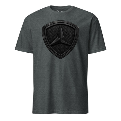 3rd Marine Division Diamond Plate Blackout T-Shirt in Charcoal - USMC 3rd Division tee
