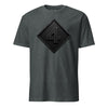 4th Marine Division Diamond Plate Blackout T-Shirt - CHARCOAL HEATHER