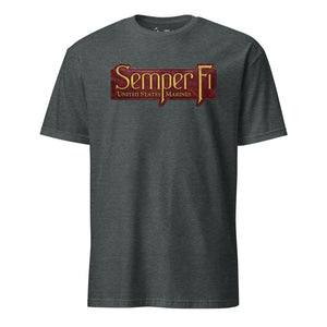 Semper Fi Leather Patch T-Shirt