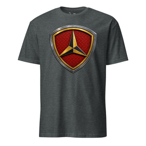 3rd Marine Division Diamond Plate T-Shirt in Charcoal - USMC 3rd Division tee