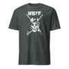 Misfit Skull With 50 Cal T-Shirt - CHARCOAL HEATHER