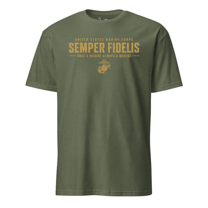 Semper Fidelis Once a Marine T-Shirt