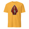 2nd Marine Division Diamond Plate T-Shirt - GOLD
