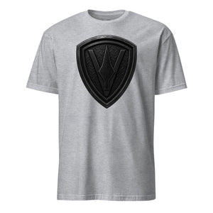 5th Marine Division Diamond Plate Blackout T-Shirt in Grey - USMC 5th Division tee