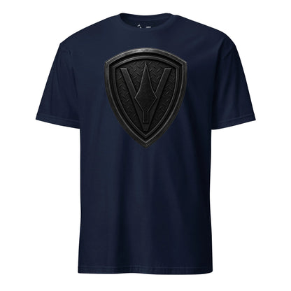 5th Marine Division Diamond Plate Blackout T-Shirt in Navy - USMC 5th Division tee