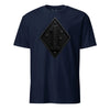1st Marine Division Diamond Plate Blackout T-Shirt - NAVY