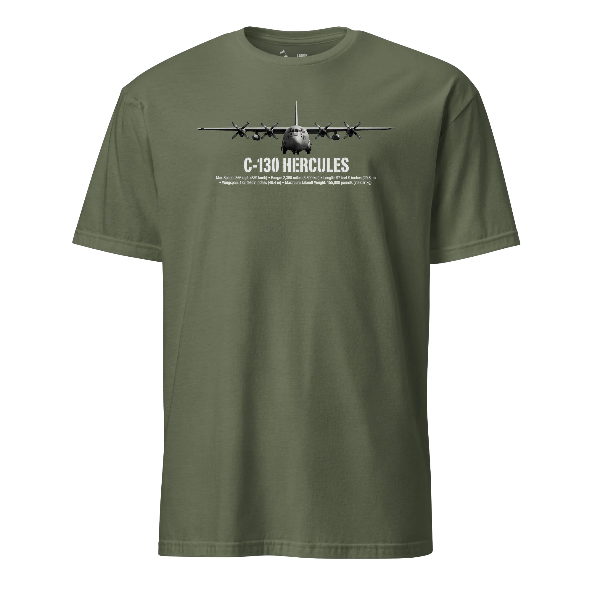 TAKAHIRO HERCULES Tシャツ Sサイズ C-130 Hercules Airframe Specs T-Shirt | World's Greatest Airlifter Tee