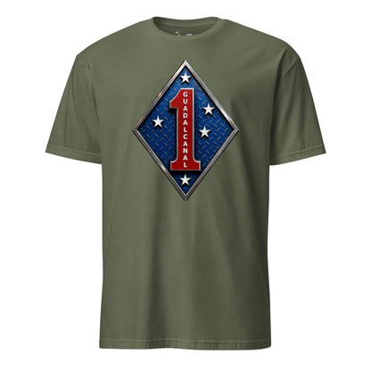 1st Marine Division Diamond Plate T-Shirt