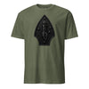 2nd Marine Division Diamond Plate Blackout T-Shirt - OD GREEN