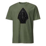 2nd Marine Division Diamond Plate Blackout T-Shirt