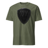 5th Marine Division Diamond Plate Blackout T-Shirt - OD GREEN