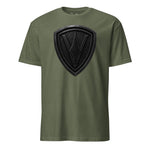 5th Marine Division Diamond Plate Blackout T-Shirt