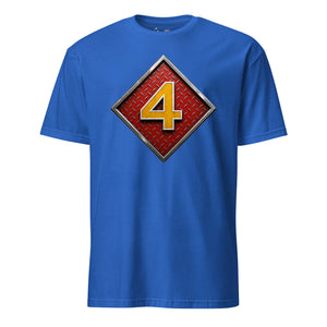 4th Marine Division Diamond Plate T-Shirt