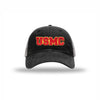 USMC 3D Embroidered Patch Soft Mesh Trucker - BLACK/CHARCOAL