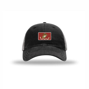 USMC Flag — BLACK/CHARCOAL