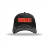 USMC 3D Embroidered Patch Soft Mesh Trucker - BLACK/WHITE