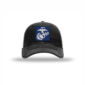 Navy & Silver EGA — BLACK/WHITE