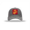 Scarlet & Gold EGA PVC Patch Soft Mesh Trucker - GREY/WHITE