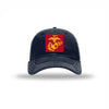 Scarlet & Gold EGA PVC Patch Soft Mesh Trucker - NAVY/WHITE
