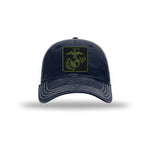 OD Green & Black EGA — NAVY/WHITE