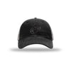 Eagle Globe & Anchor Carbon Fiber Patch Soft Mesh Trucker - BLACK/CHARCOAL