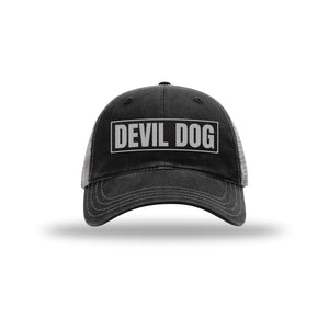Devil Dog Carbon Fiber Patch Soft Mesh Trucker