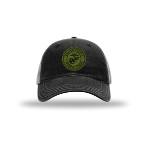 USMC Seal OD Green Patch Soft Mesh Trucker