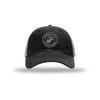 USMC Seal Carbon Fiber Patch Soft Mesh Trucker - BLACK/CHARCOAL