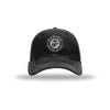 Earned Never Given Carbon Fiber Patch Soft Mesh Trucker - BLACK/WHITE