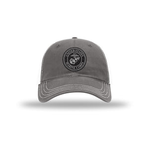 USMC Seal Carbon Fiber Patch Soft Mesh Trucker - Leatherneck For Life