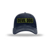 Jarhead OD Green Patch Soft Mesh Trucker - NAVY/WHITE