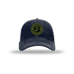 Earned Never Given OD Green Patch Soft Mesh Trucker