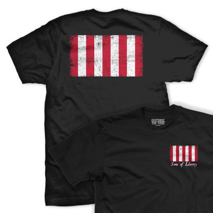 OTW Sons of Liberty Flag Rebellious Stripes T-Shirt