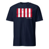 OTW Sons of Liberty Flag Rebellious Stripes T-Shirt - NAVY