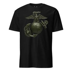 Matte OD Green Eagle Globe & Anchor T-Shirt