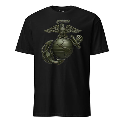 Matte OD Green Eagle Globe & Anchor T-Shirt