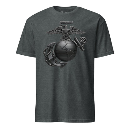 Matte Black Eagle Globe & Anchor T-Shirt