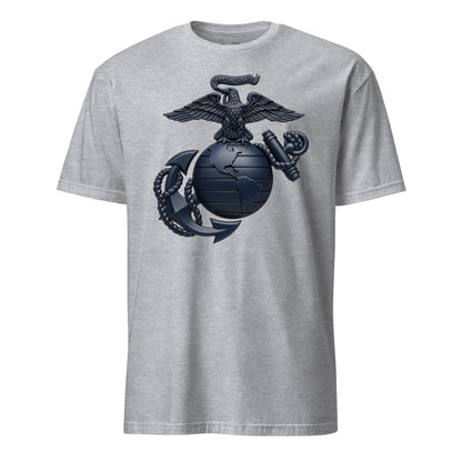Matte Blue Eagle Globe & Anchor T-Shirt