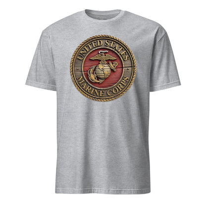 Wooden USMC Seal T-Shirt