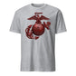 Matte Red Eagle Globe & Anchor T-Shirt