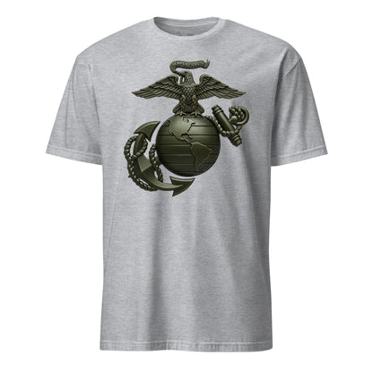 Matte OD Green Eagle Globe & Anchor T-Shirt