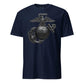 Matte Black Eagle Globe & Anchor T-Shirt