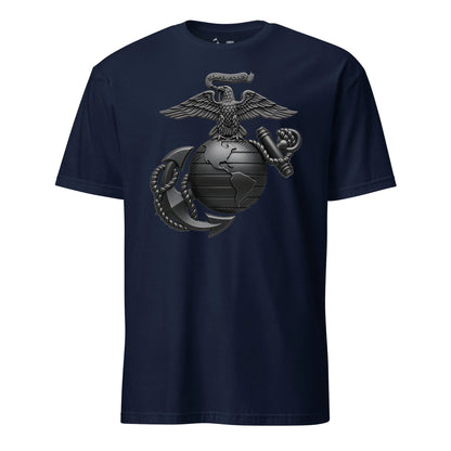 Matte Black Eagle Globe & Anchor T-Shirt