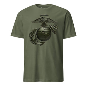 Matte OD Green Eagle Globe & Anchor T-Shirt