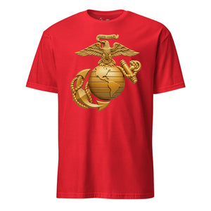 Matte Gold Eagle Globe & Anchor T-Shirt