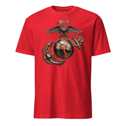 Molten Steel Eagle Globe & Anchor T-Shirt