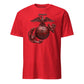 Matte Red Eagle Globe & Anchor T-Shirt